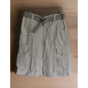 Urban Pipeline Longer Length Cargo Shorts With Belt Boys Size 10 White Stripes